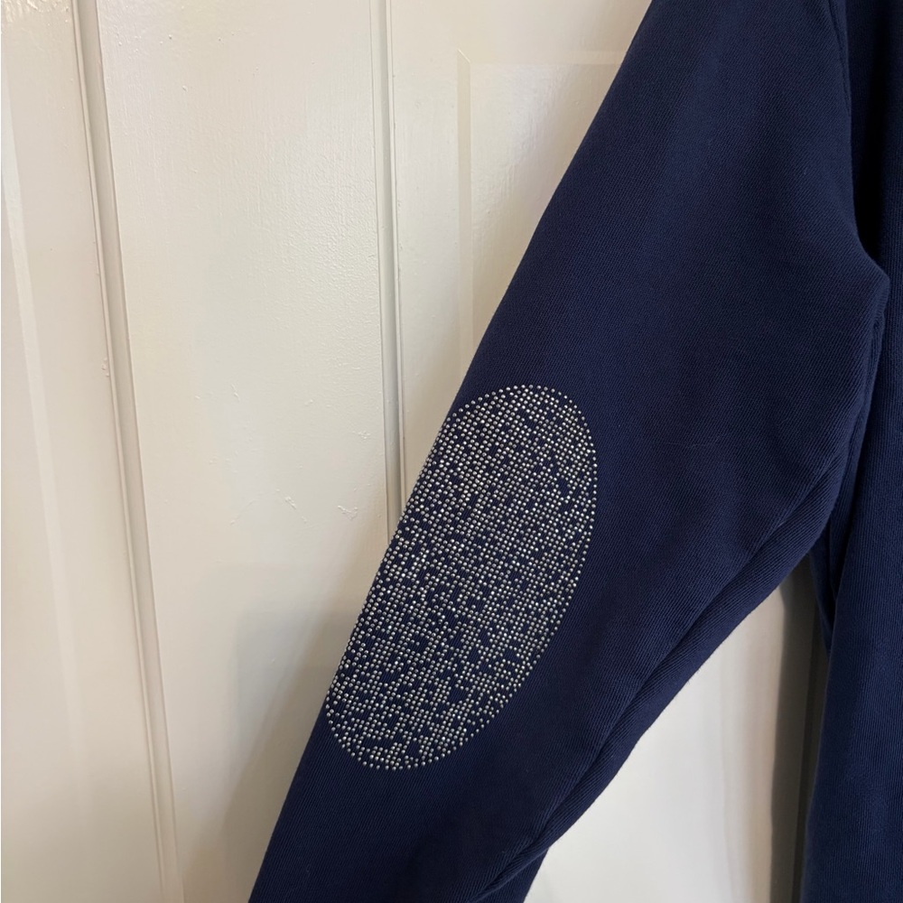 Women's Navy Pullover Hoodie with Large '9' Graphic - Picture 5 of 6